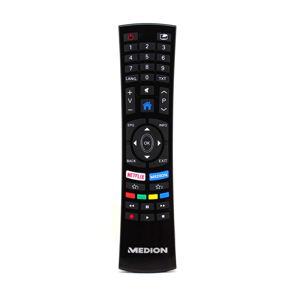 121AV Telecomando Sostitutivo Per TV Medion RC1818 E 40068557 - Compatibile Con LIFEX14020, MD31380, X14020 - Include Tasto Netflix