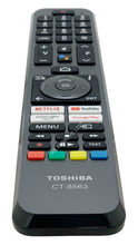 Load image into Gallery viewer, TOSHIBA 32WA3B63DA 43LA3B63DA 43LA3B63DGW TV REMOTE CONTROL CT-8563 23765700