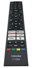 Load image into Gallery viewer, TOSHIBA 24WA2063DA 32LA2063DG 32WA2063DG TV REMOTE CONTROL CT-8564