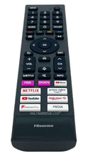 Load image into Gallery viewer, HISENSE 55A9GTUK 55U7QFTUK 55U8GQTUK SMART TV VOICE REMOTE CONTROL ERF6B64H