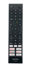 Load image into Gallery viewer, TOSHIBA 65QV2F63DB 65UV2F53DB VIDAA VOICE TV REMOTE CONTROL CT-8575