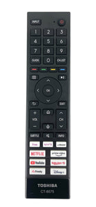 TOSHIBA 65QV2F63DB 65UV2F53DB VIDAA VOICE TV REMOTE CONTROL CT-8575