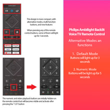 Load image into Gallery viewer, PHILIPS 50PUS8309/05 50PUS8309 50PUS8349/12 AMBILIGHT VOICE TV REMOTE CONTROL 398GM10BEPHNE000CR