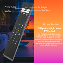 Load image into Gallery viewer, PHILIPS 50PUS8818/12 55OLED708/12 55OLED708 Original Philips Amblight Voice TV Remote Control 398GM08BEPHN0019CR