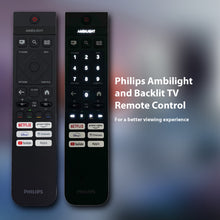 Load image into Gallery viewer, PHILIPS 40PFS6009/12 40PFS6009 43PUS7009/05 AMBILIGHT TV REMOTE CONTROL 398GR10BEPHNE100CR