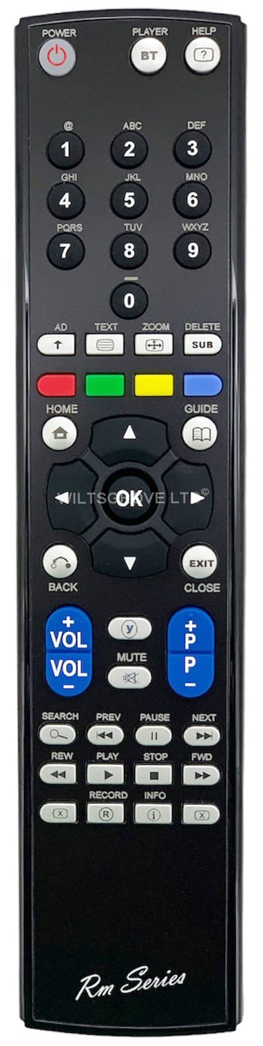 BT YOUVIEW DTR-T4000 DTR2100 DTRT2100 Replacement Remote Control