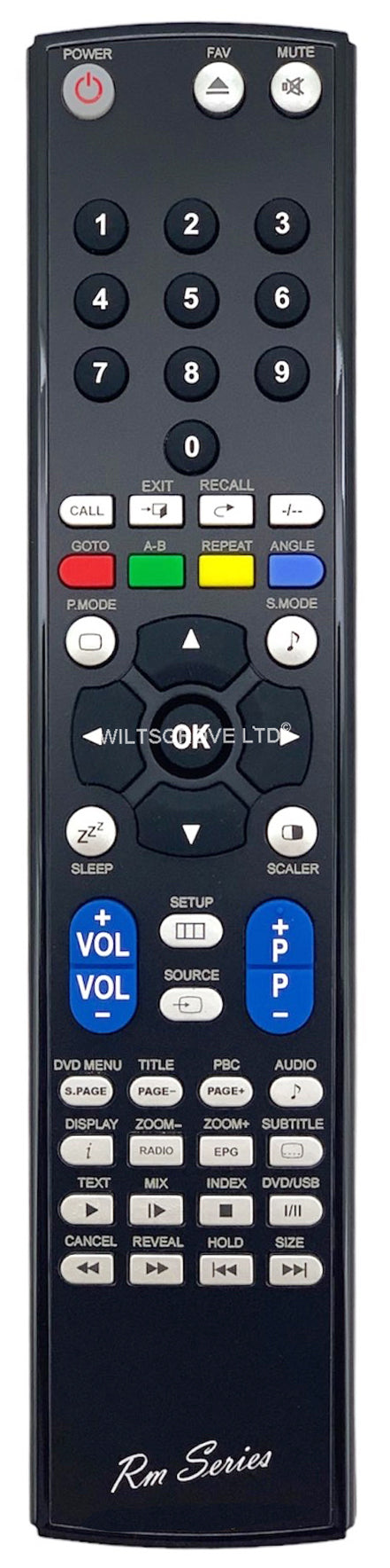 AEG COM DIVISION TECHNIKA  UR21664BGT4/CCI LCD-TV2411 LCDTV2411 Replacement Remote Control