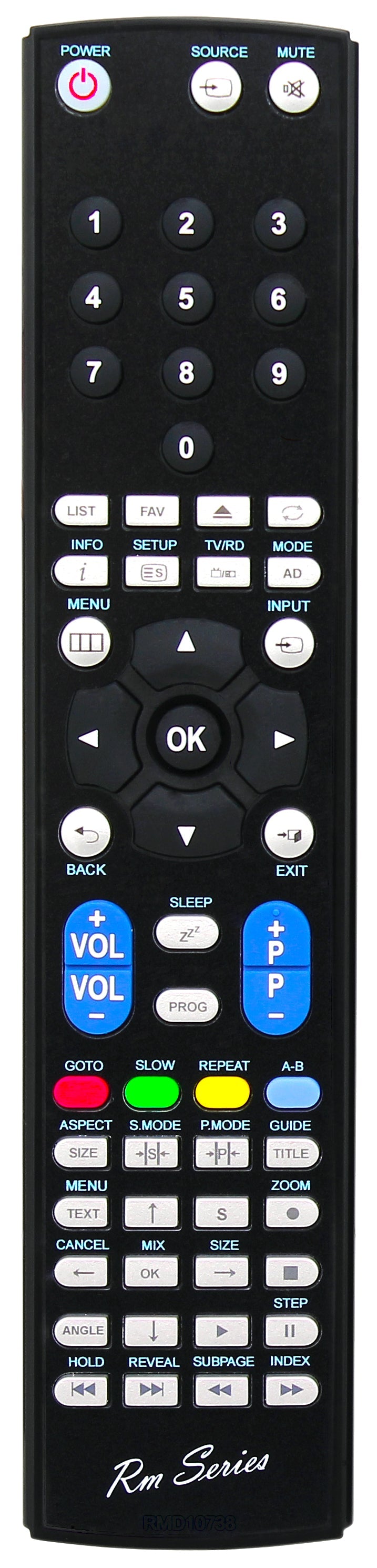 LOGIK 224B-DVD-D4 OLE19150-B OLE1915O-B Replacement Remote Control