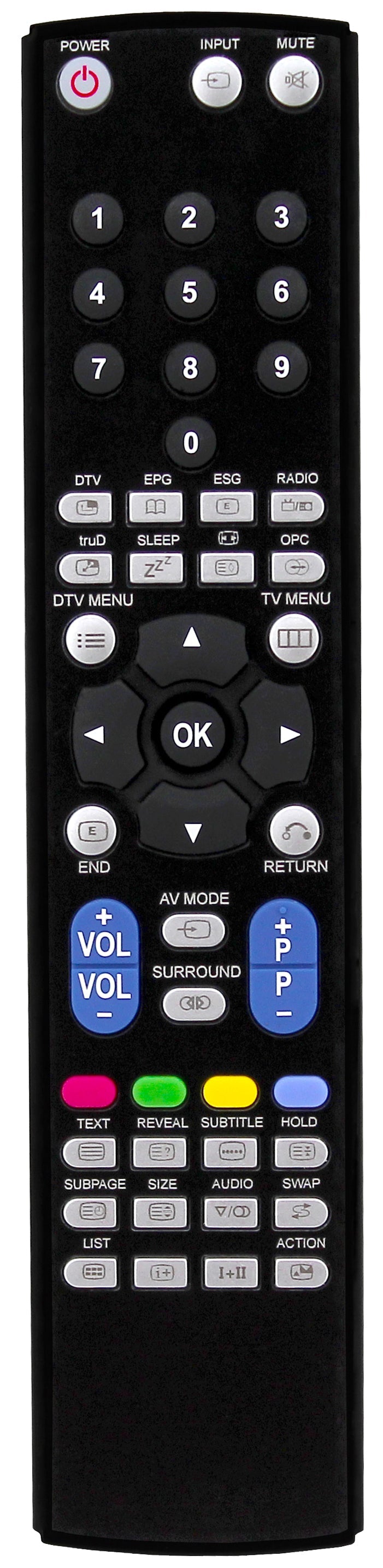 SHARP LC-37RD2E LC-37SD1E LC-37XD1E Replacement Remote Control