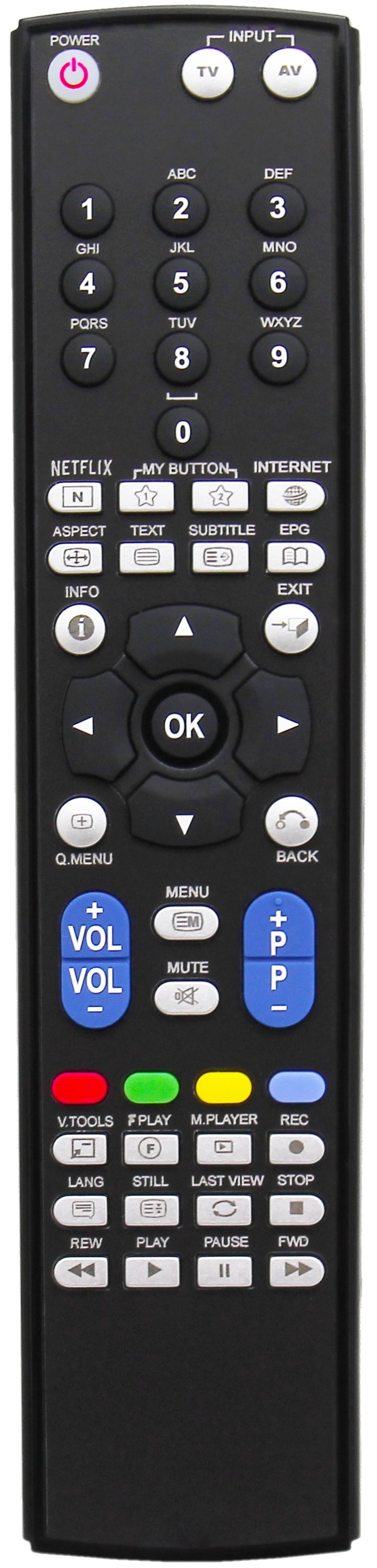 PANASONIC TX-32E200 TX-32E302B TX-32E303E Replacement Remote Control