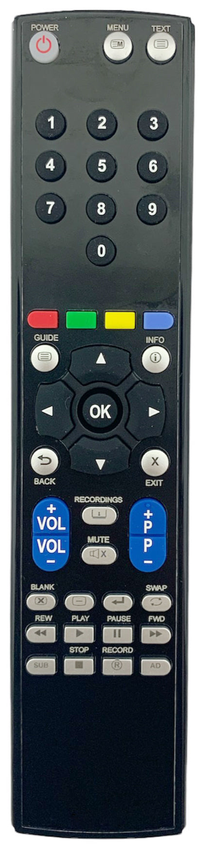 MANHATTAN RECORDER T2-R T2-R500GB Replacement Remote Control