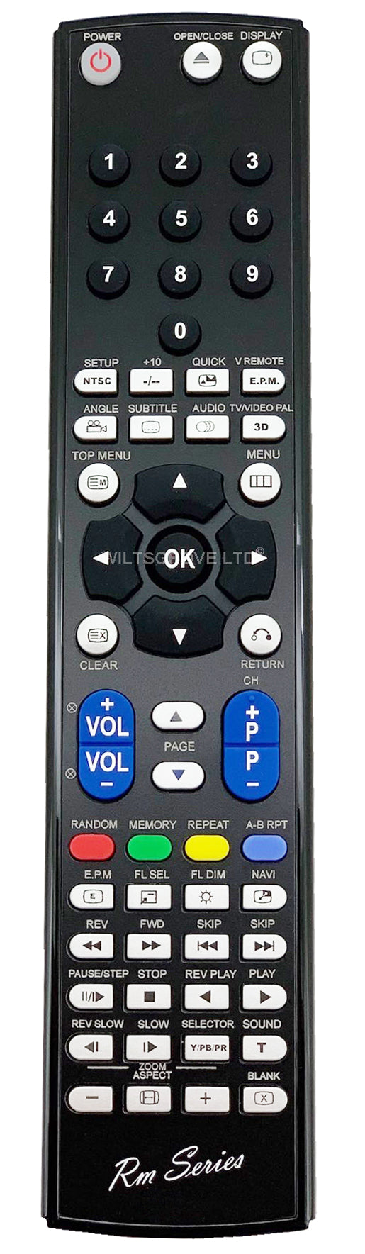 TOSHIBA SD-2109C SD-2109E SD-210E Replacement Remote Control